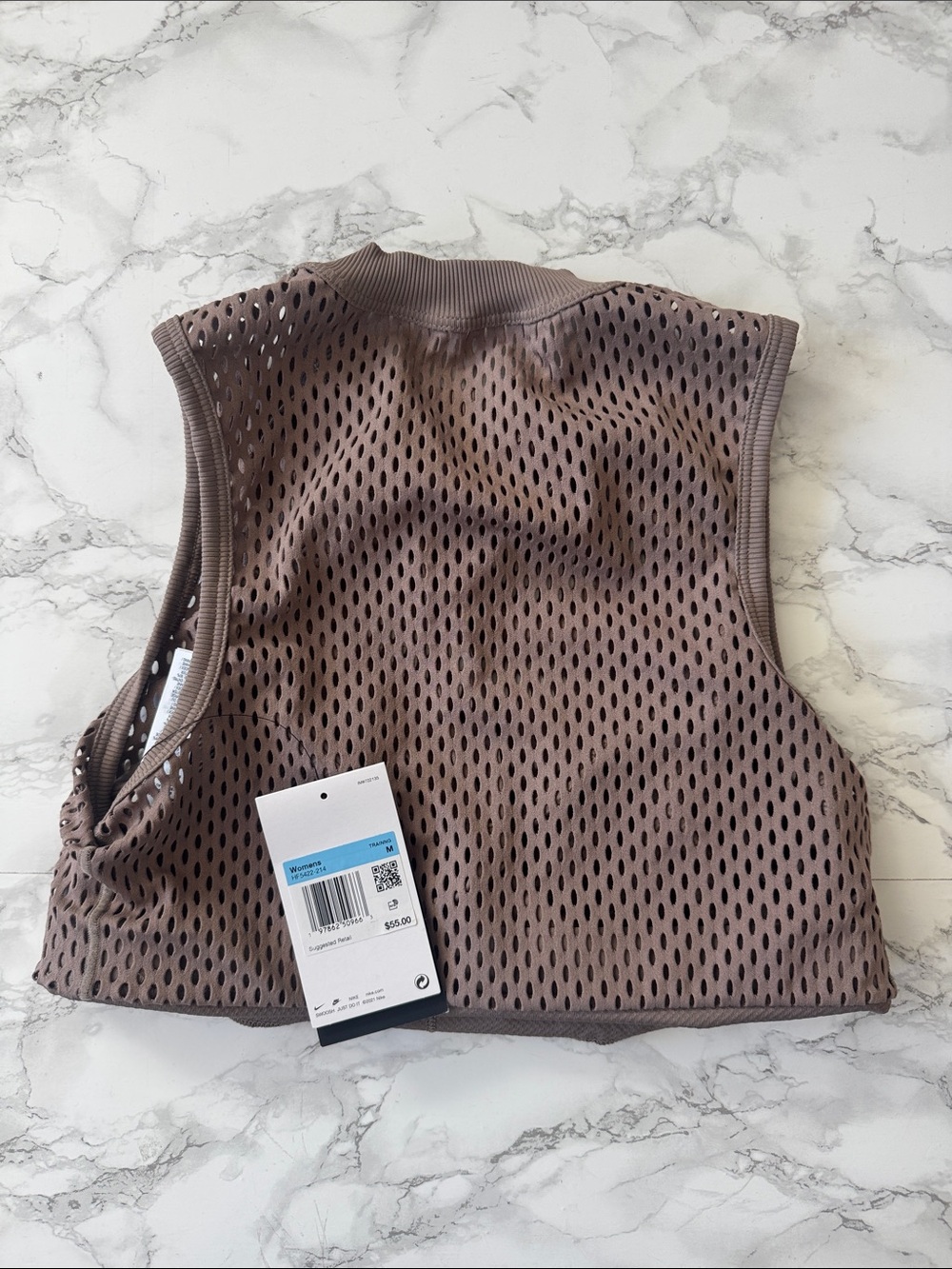 NWT Nike Indy Net Low Support Padded Sports Bra Mink Medium DriFit - Picture 7 of 7